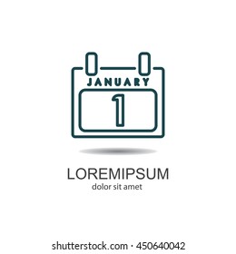 Web line icon. Calendar