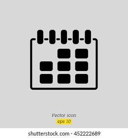 Web line icon. Calendar