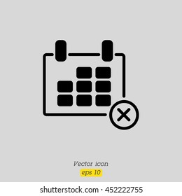 Web line icon. Calendar