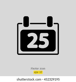 Web line icon. Calendar