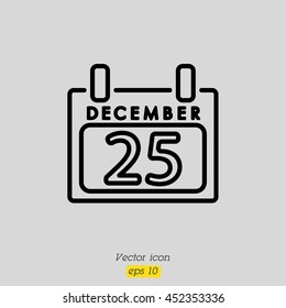 Web line icon. Calendar
