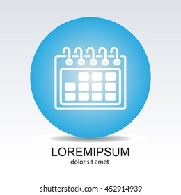 Web line icon. Calendar
