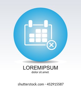 Web line icon. Calendar
