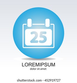 Web line icon. Calendar