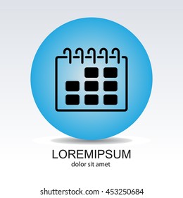 Web line icon. Calendar