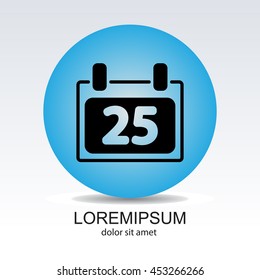 Web line icon. Calendar