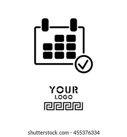 Web line icon. Calendar