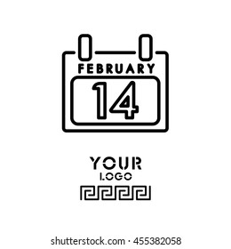 Web line icon. Calendar