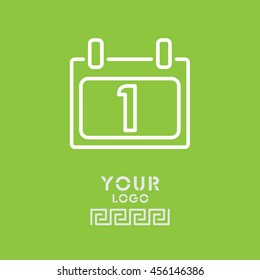 Web line icon. Calendar
