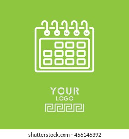 Web line icon. Calendar