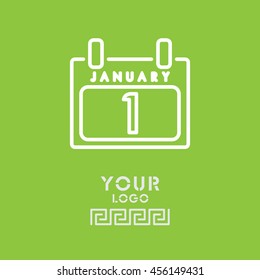 Web line icon. Calendar