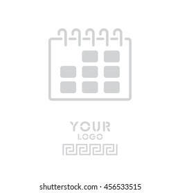 Web line icon. Calendar