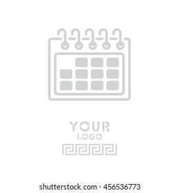 Web line icon. Calendar