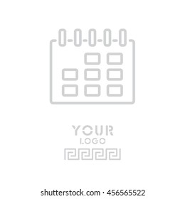 Web line icon. Calendar