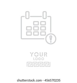 Web line icon. Calendar