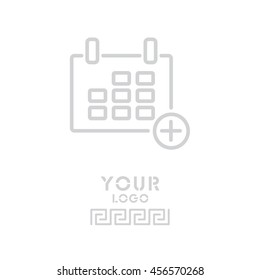 Web line icon. Calendar