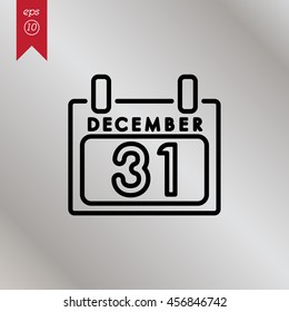 Web line icon. Calendar
