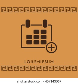 Web line icon. Calendar