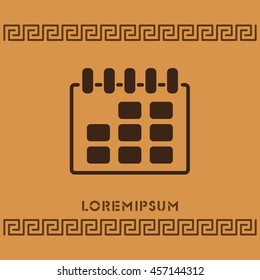 Web line icon. Calendar