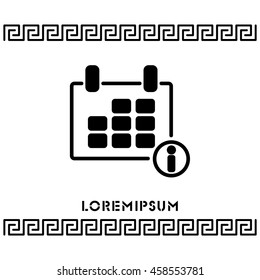 Web line icon. Calendar
