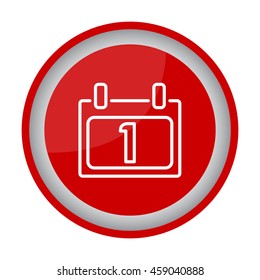 Web line icon. Calendar