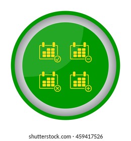 Web line icon. Calendar