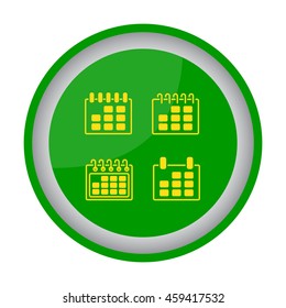 Web line icon. Calendar