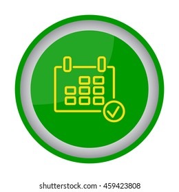 Web line icon. Calendar
