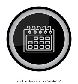 Web line icon. Calendar