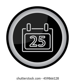 Web line icon. Calendar