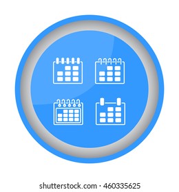 Web line icon. Calendar