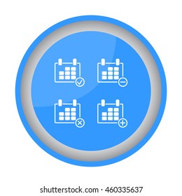 Web line icon. Calendar