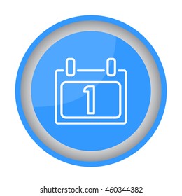 Web line icon. Calendar