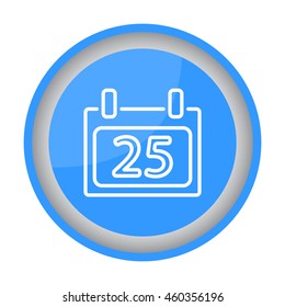 Web line icon. Calendar