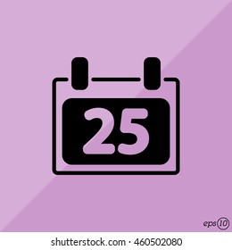 Web line icon. Calendar