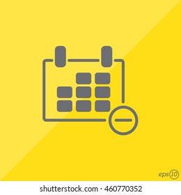 Web line icon. Calendar