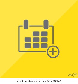 Web line icon. Calendar