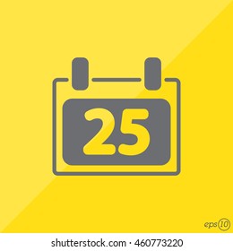 Web line icon. Calendar