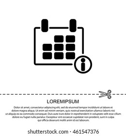 Web line icon. Calendar