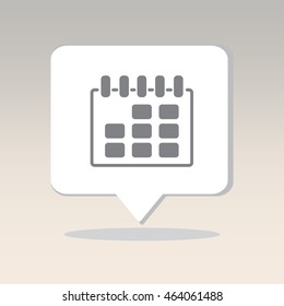 Web line icon. Calendar