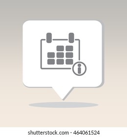 Web line icon. Calendar