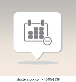 Web line icon. Calendar