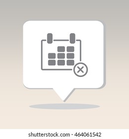 Web line icon. Calendar