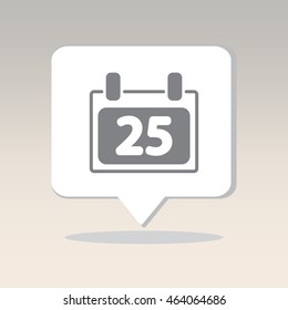 Web line icon. Calendar