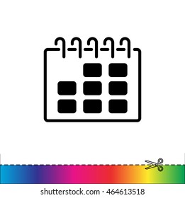 Web line icon. Calendar