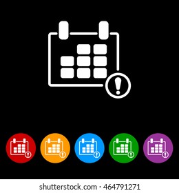 Web line icon. Calendar