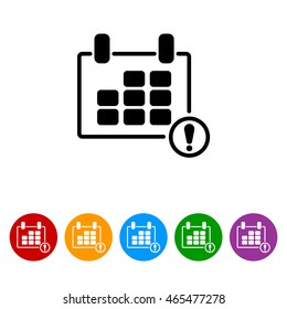 Web line icon. Calendar