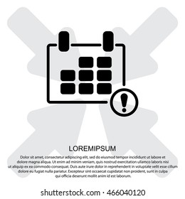 Web line icon. Calendar