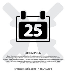 Web line icon. Calendar