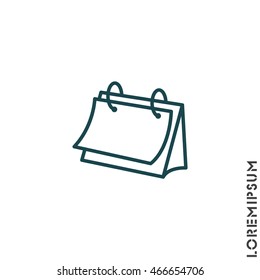 Web line icon. Calendar